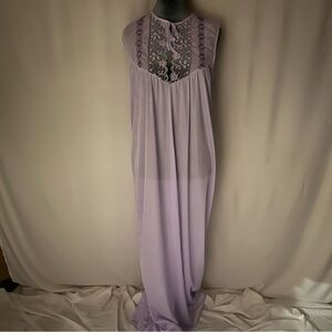Vintage 1970s Light Purple Long Nightgown